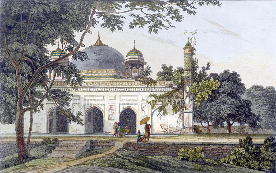 /data/Original Prints/Noteable Artists and Works/MAUSOLEUM OF NAWAUB ASOPH KHAN AT RAJE MAHEL.jpg